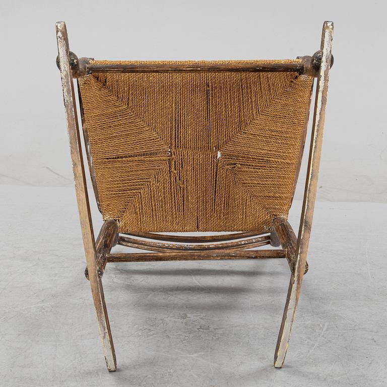 A stained beech rocking chair, Gemla, Diö, 1930-40s.