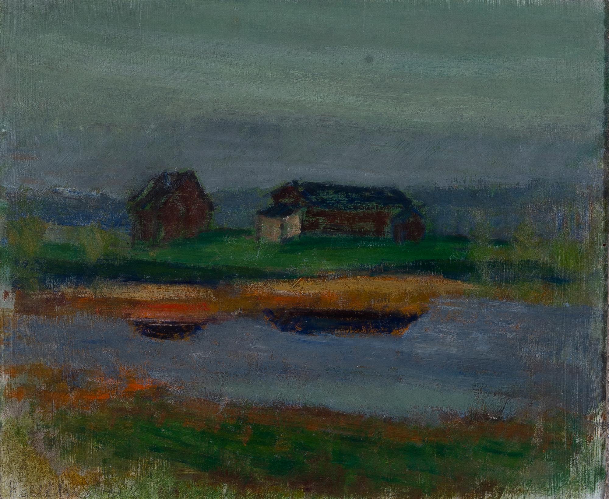 Kalle Hedberg, Landscape with Buildings.