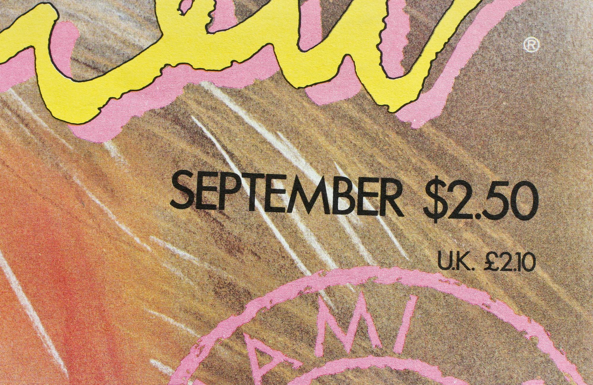 ANDY WARHOL, efter, tidskrift, "Interview, September 1986", sign.