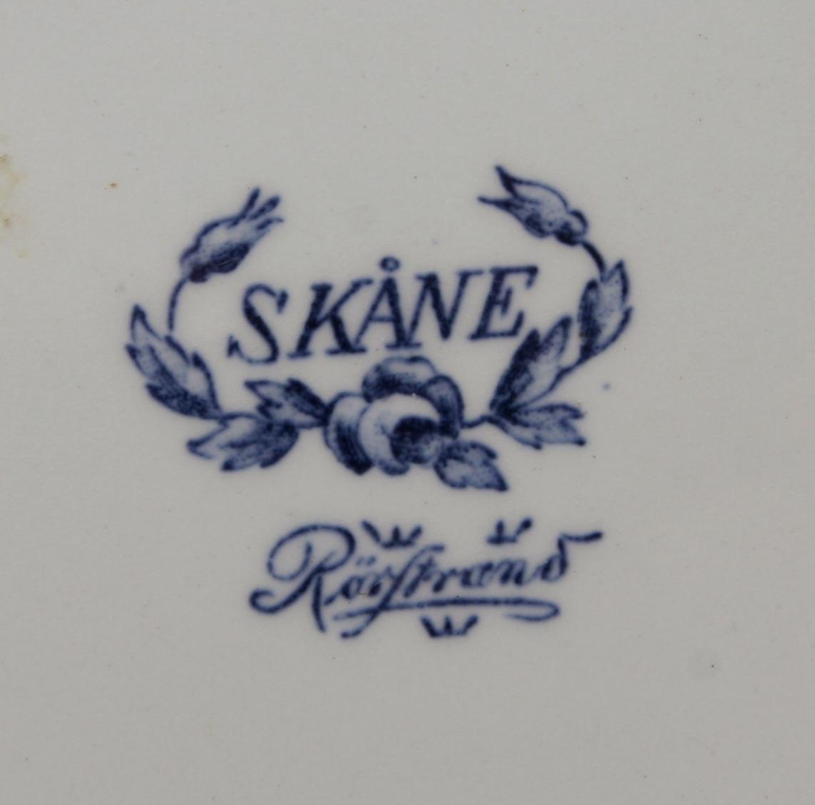 SERVISDELAR, ca 100 delar. Flintgods, "Skåne" Rörstrand.