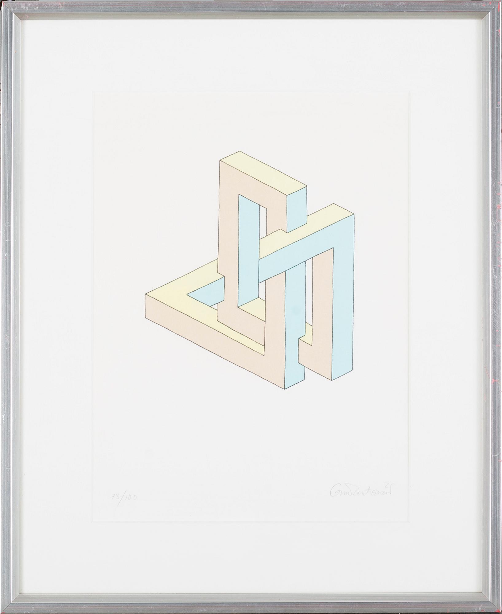 OSCAR REUTERSVÄRD, four litographs in color, signed and numbered.