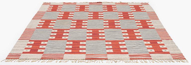 Kerstin Bergman Mauritzson, a flat weave carpet, c. 295 x 204 cm, signed KLH KB.