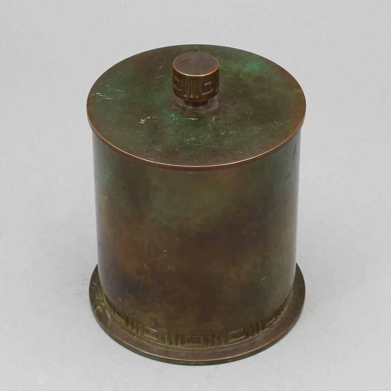 TOBAKSBURK, brons, GAB, 1930-tal.