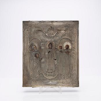 Icon, silver, Moscow, Russia, 1895.