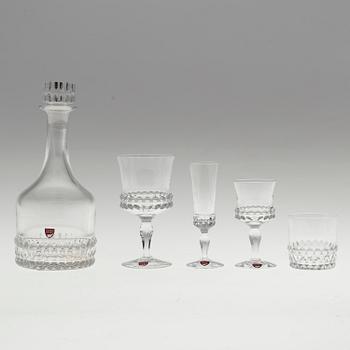 INGEBORG LUNDIN, servisdelar, 28 st, glas, "Silvia", Orrefors.