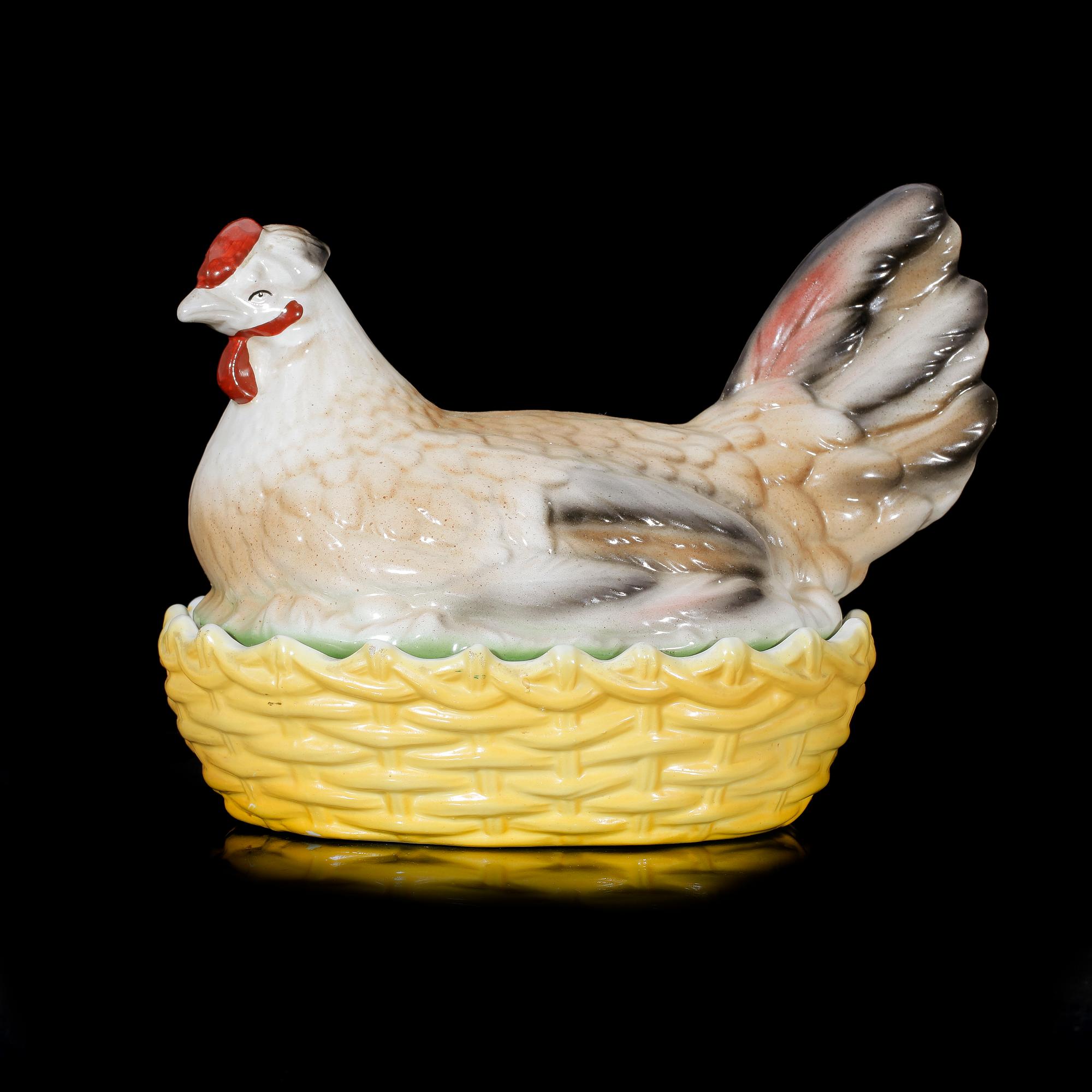 ÄGGHÖNA, porslin, Gustavsberg, 1900-talets mitt.