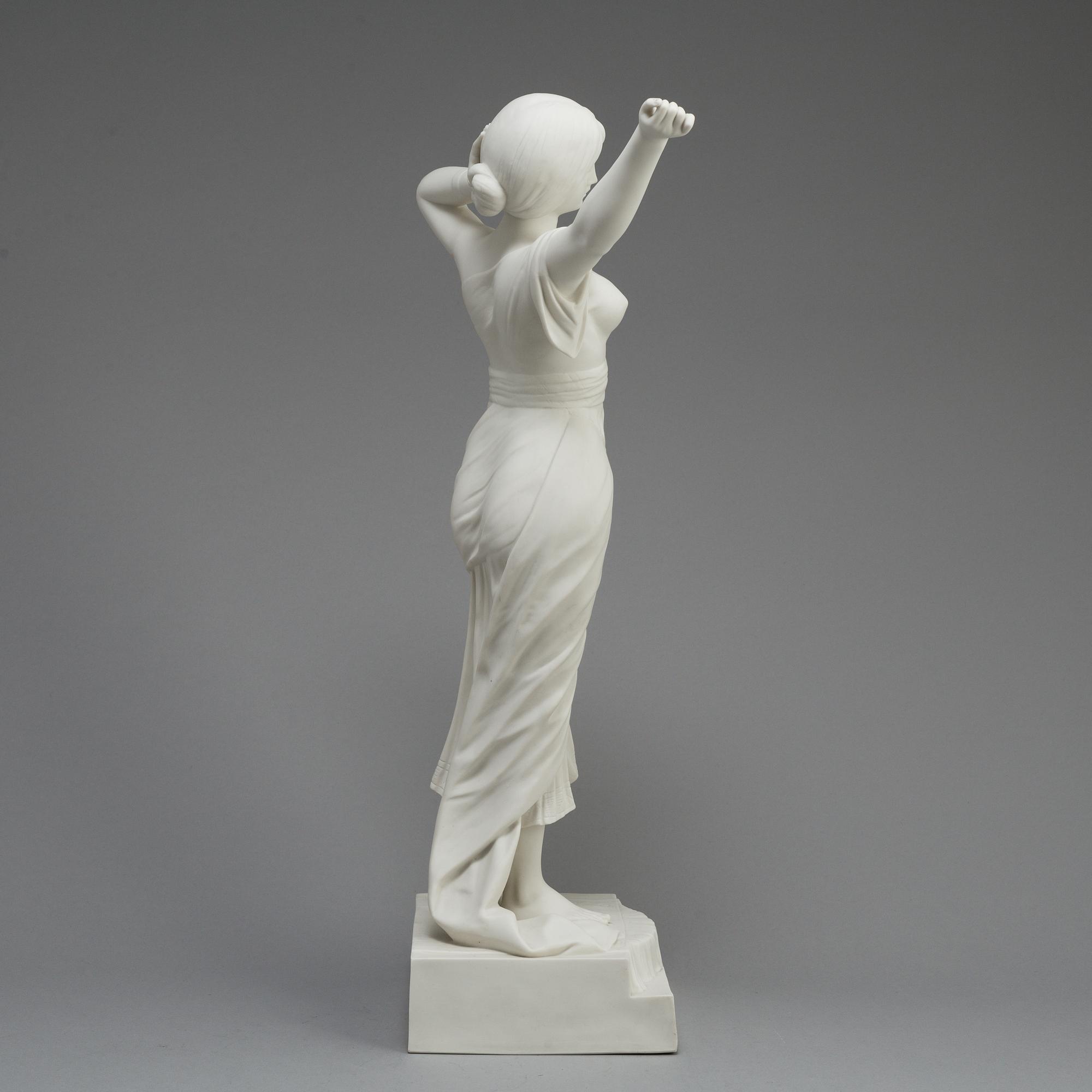 FIGUR, parian, Gustafsberg 1911.