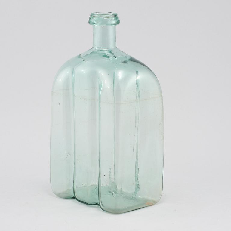 FLASKA, glas, 1800-tal.