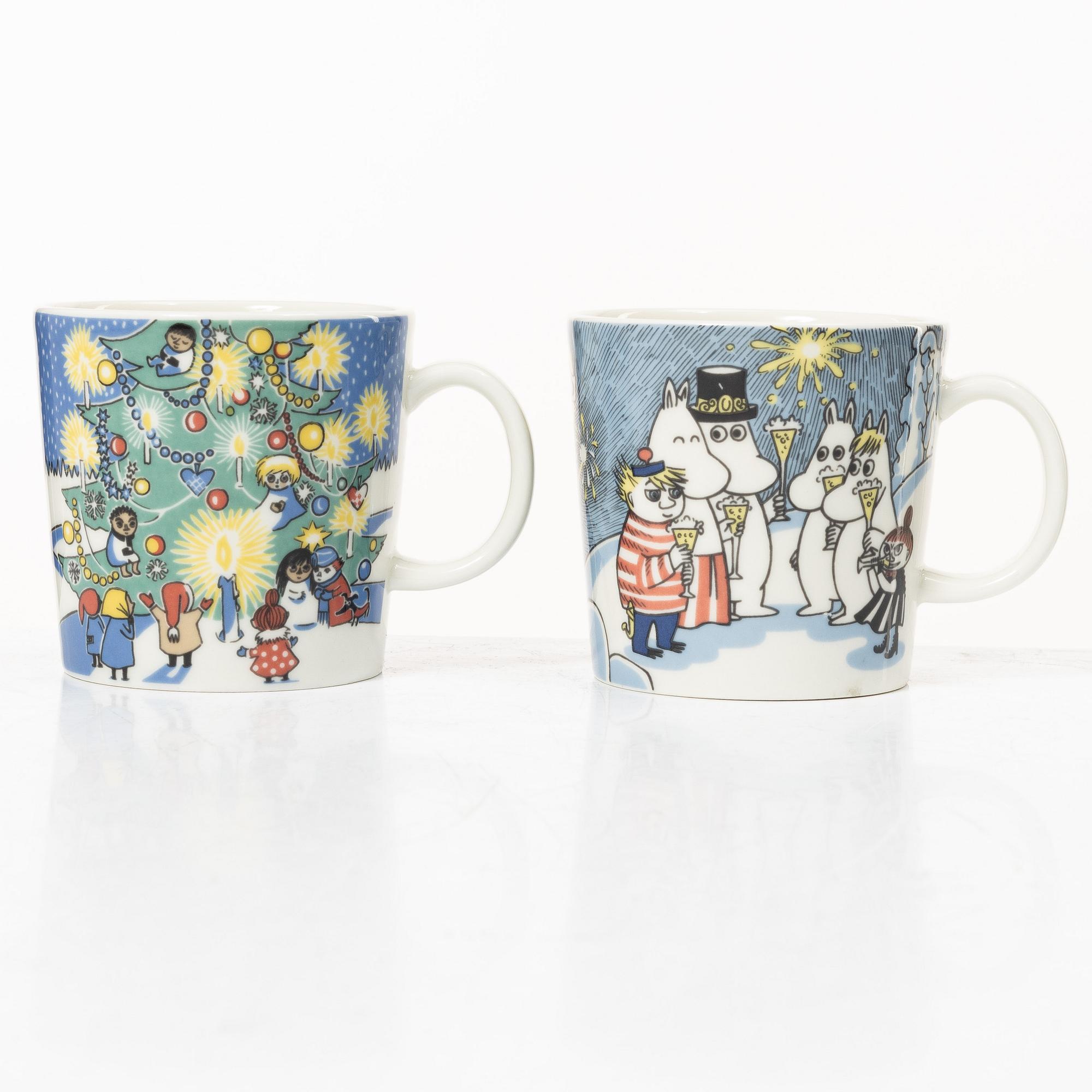 Arabia, two Moomin mugs, Finland, 1999-2005.