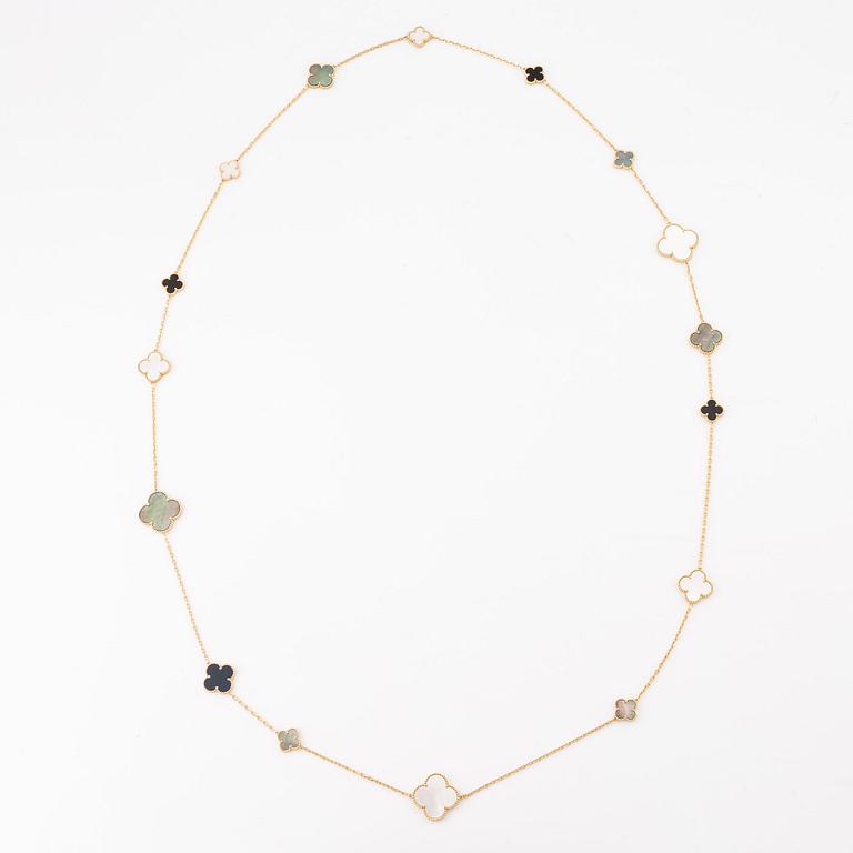 A Van Cleef & Arpels necklace "Alhambra" 18K gold and Mother-of-pearl.