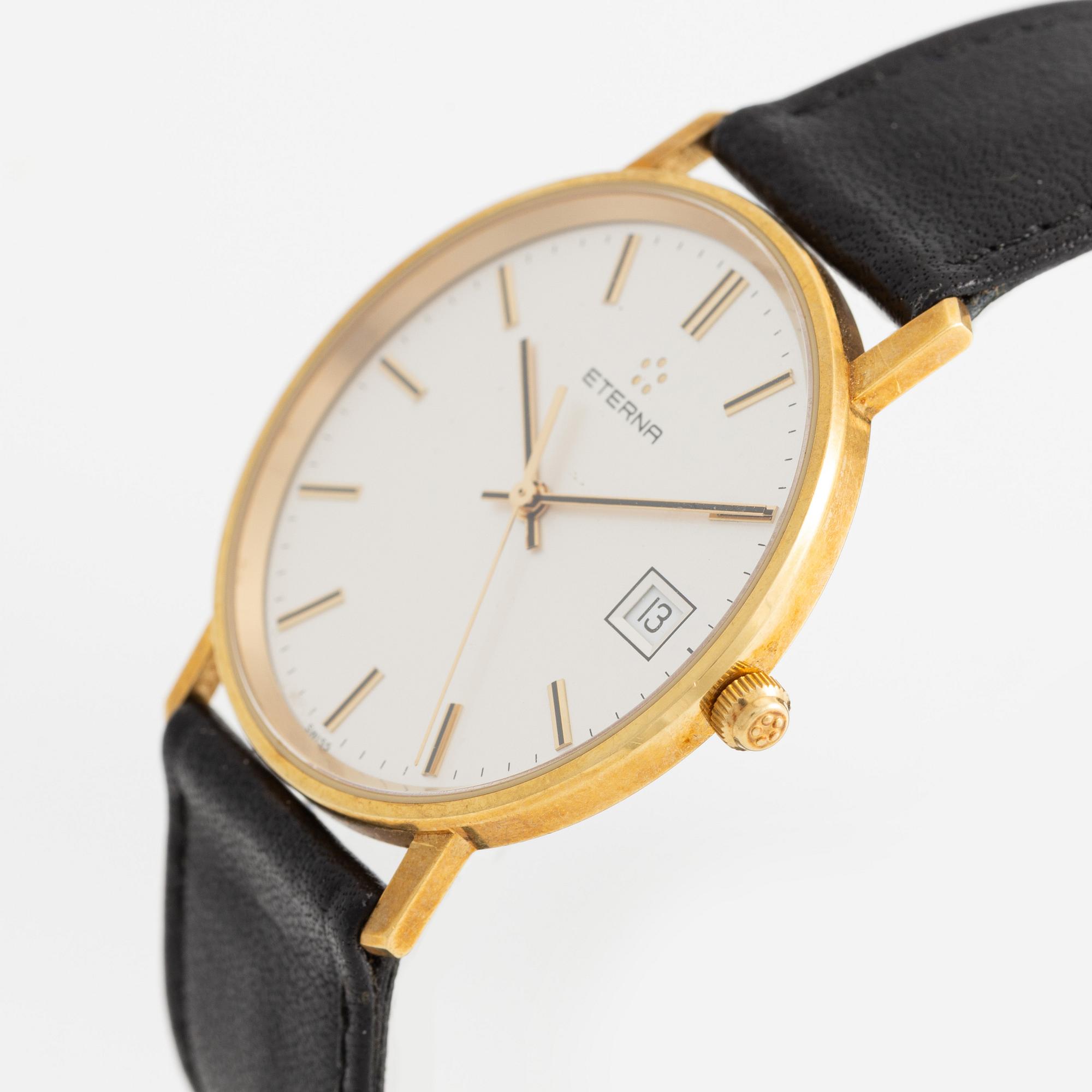 Eterna, armbandsur, 33,5 mm.