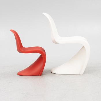 Verner Panton, two chairs, 'Panton Chair Classic', Vitra, 2008.