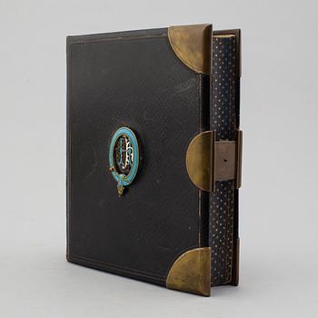 A PHOTO ALBUM, ca 150 photos, secod half of the 19th century.