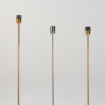 Gigi & Pepe Tanzi, three Italian floor lights, Dalca, 1970's.