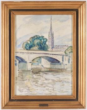 Verner Thomé · VERNER THOMÉ, akvarell, signerad o daterad 1931.