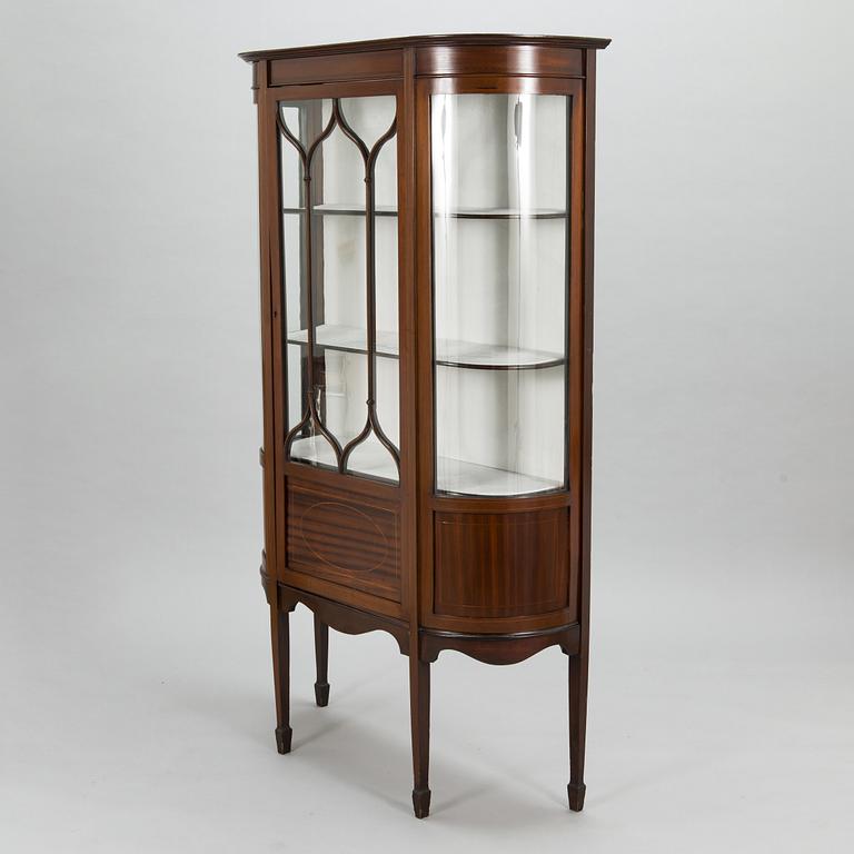A 20th century English display cabinet.