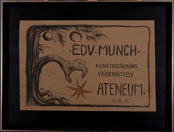 Hugo Simberg, UTSTÄLLNINGSAFFISCH - EDVARD MUNCH.