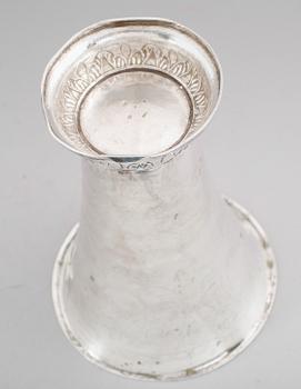 BÄGARE, silver, Per Erik Sundberg, Trosa 1854. Vikt ca 396 gram.