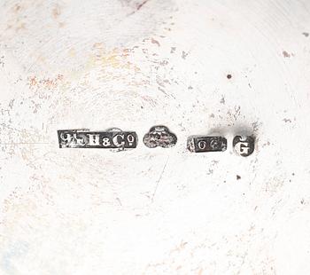 BÄGARE, 2 st, silver, Göteborg 1892. Vikt ca 117 gram.