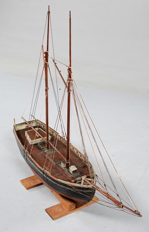 MODELLBÅT, Danmark, 1900-talets första hälft.