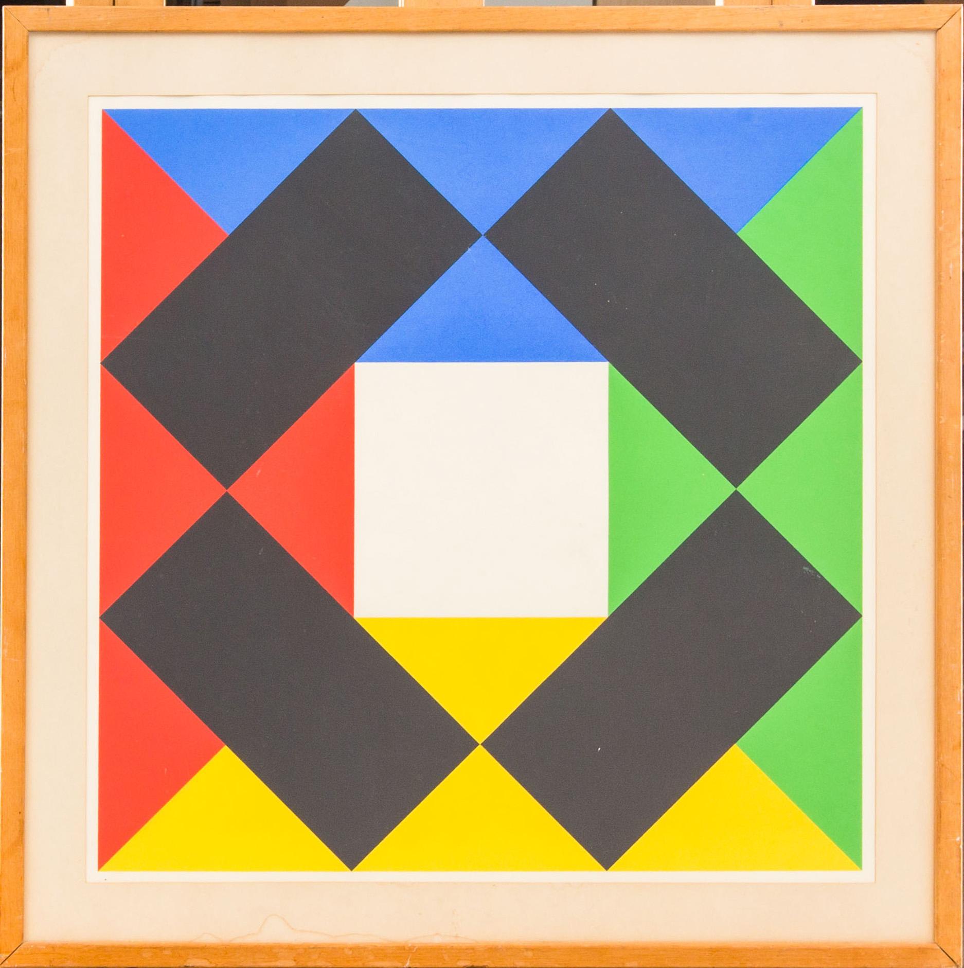 MAX BILL, färgseriegrafi, osignerad.