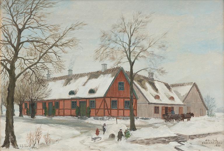 Emil Johanson-Thor, "Wollsjö Färgaregård 1870".