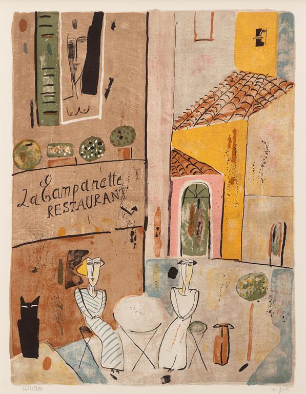 Madeleine Pyk, "Restaurant La Campanette".