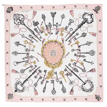 822. HERMÉS, a silk scarf, ""Les Cles".