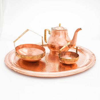 Serving set, 4 pieces, early 20th century.