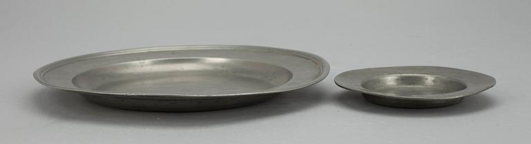 VATEJA, 2 kpl, tinaa, 1800/1900-luku.