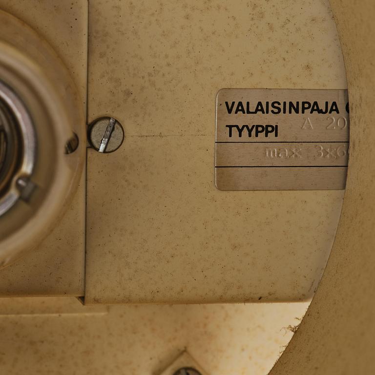 Alvar Aalto, a ceiling lamp model A 203,  Valaisinpaja Finland, 1970s.