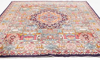 An Otiental carpet, c. 375 x 300 cm.