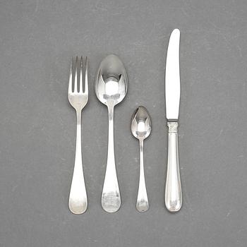 BESTICKSERVIS, 32 delar silver, GAB, Eskilstuna, 1983. Tot vikt 1116 gram.