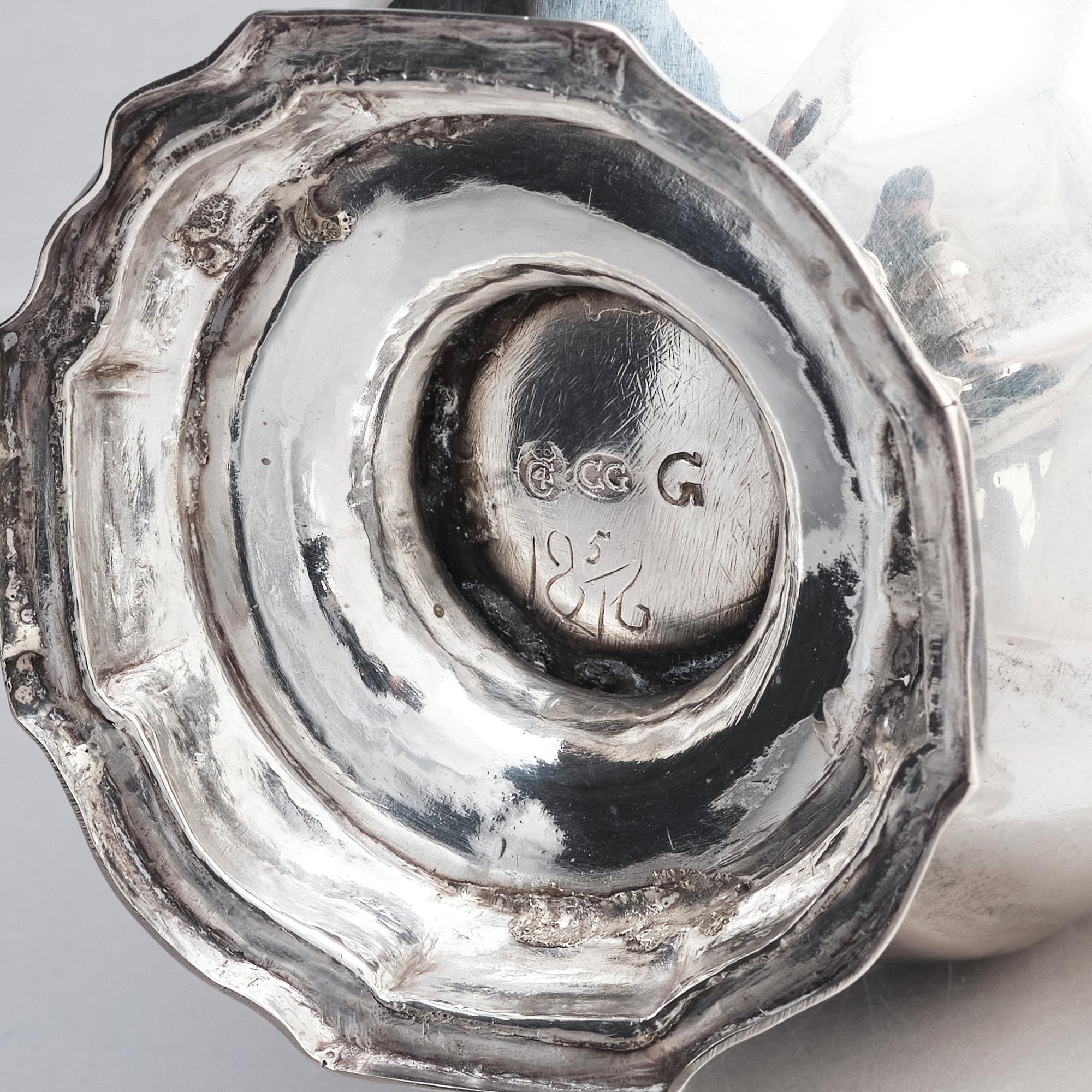 Conrad Gadd och Johan Bergengren, sockerruskor, ett par, silver, Kristianstad 1744 och 1754.