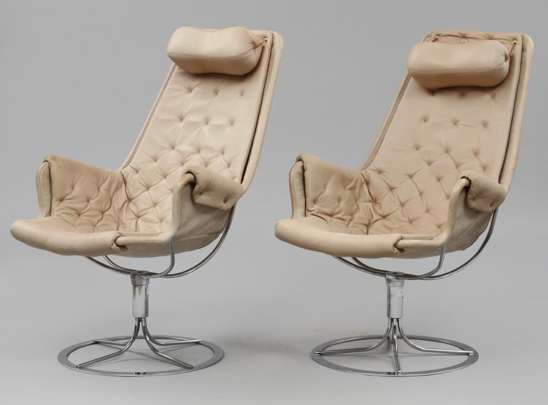 FÅTÖLJER, ett par, "Jetson", Bruno Mathsson för Dux, 1900/2000-tal.