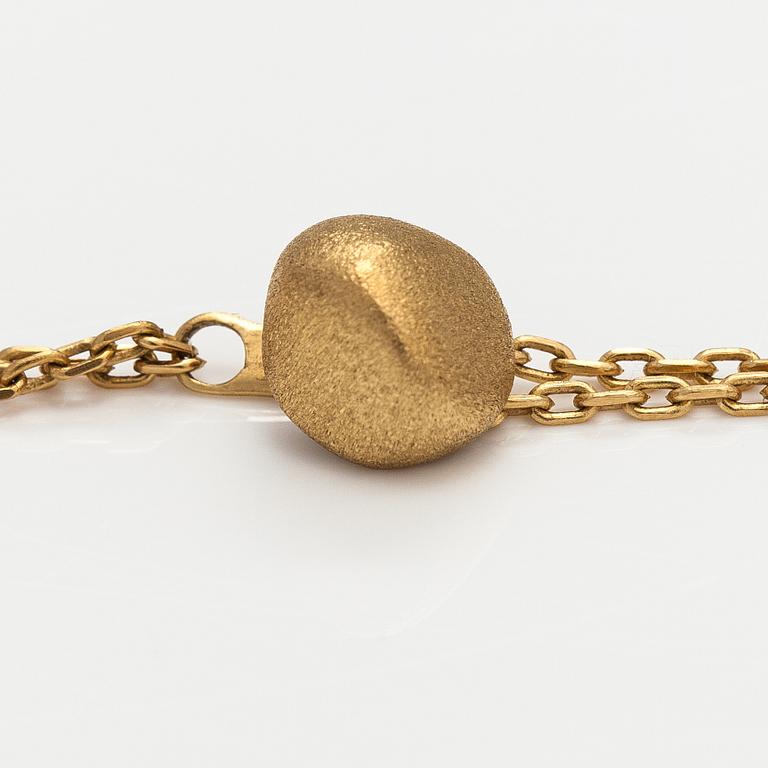 H Stern, "Golden stone", an 18K gold necklace with diamonds ca. 1.83 ct in total.