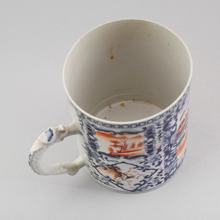 MUGG, porslin, Kina, Qianlong 1736-1795.
