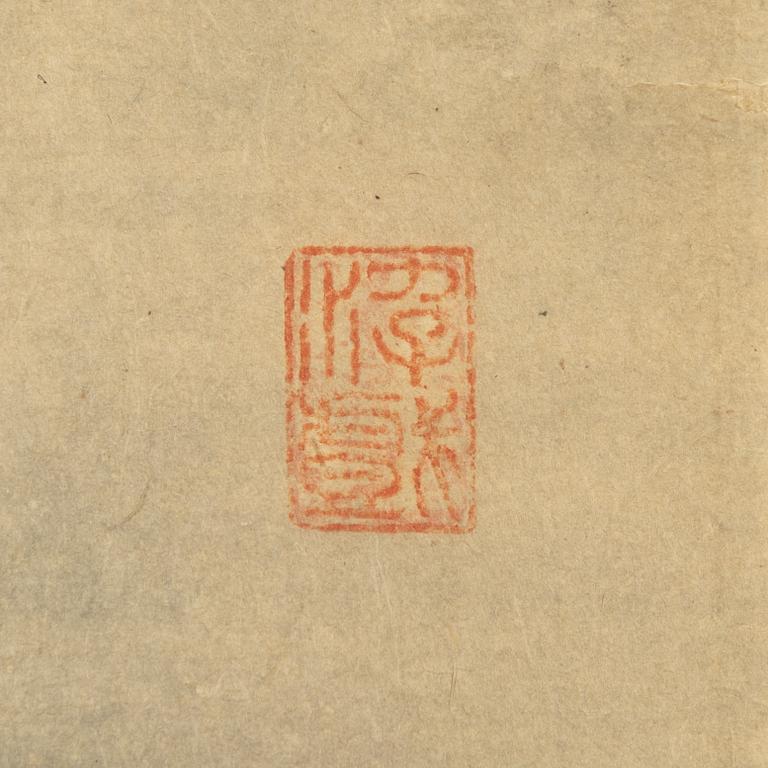 Målning, oidentiferad mästare, tusch på papper. Kina, sen Qingdynasti/1900-tal.