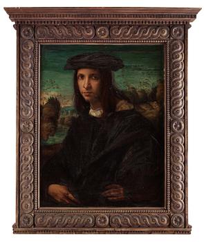 227. Giovanni B di Jacopo Rosso Fiorentino Efter, Porträtt av en ung man.