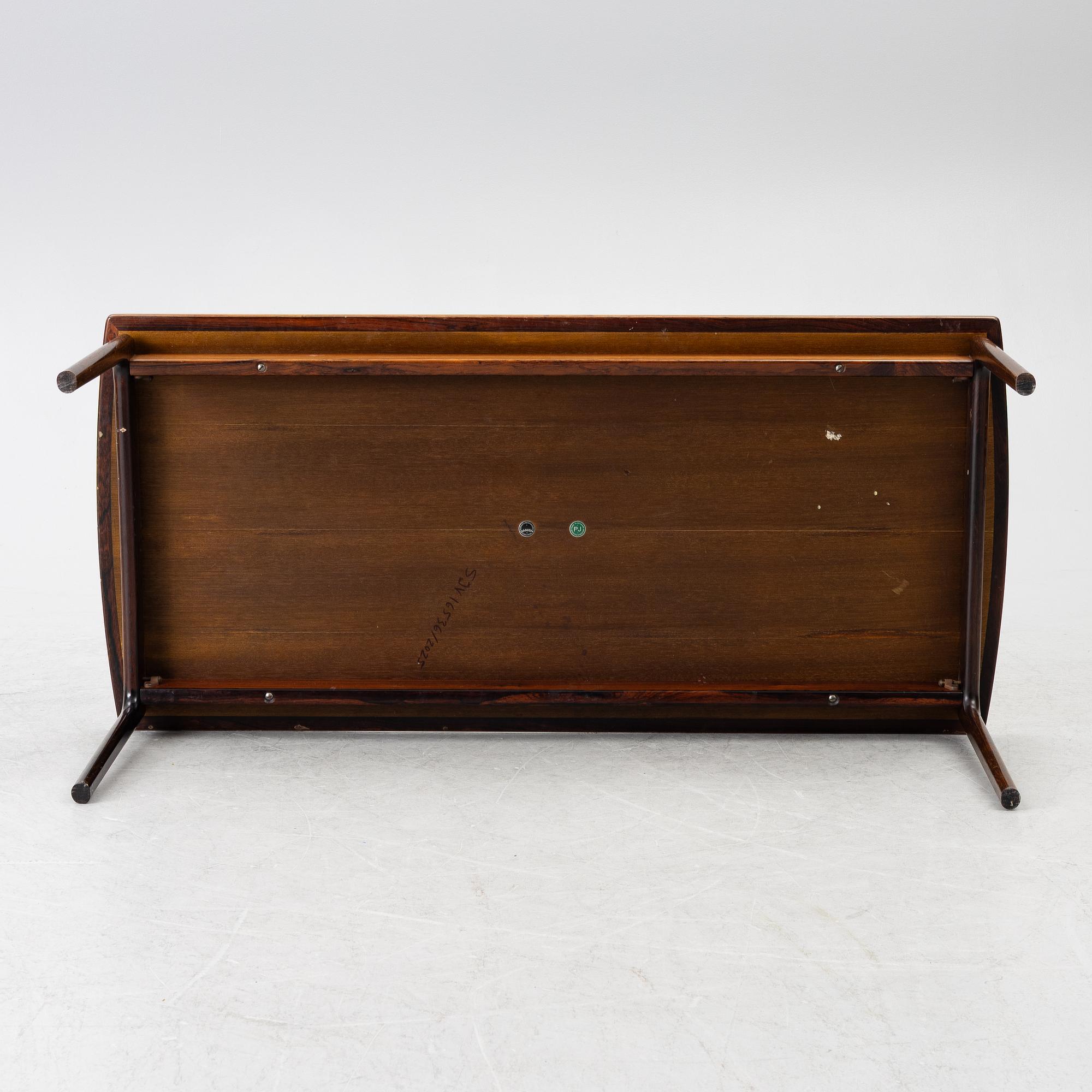 Ole Wanscher, a coffee table, Poul Jeppesens Mobelfabrik, Denmark, 1960s.