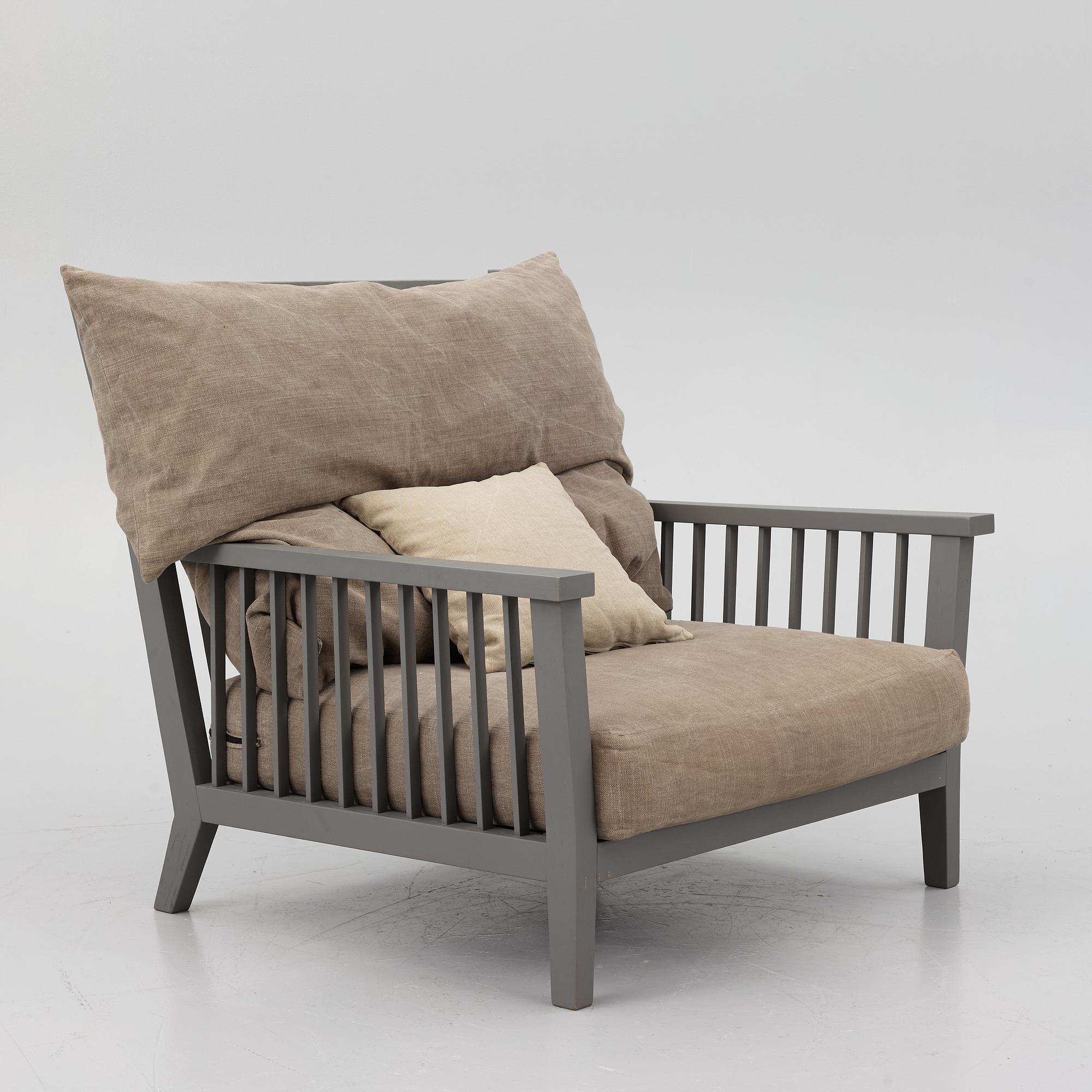 Paola Navone, a 'Grey' lounge chair, Gervasoni, Italy.