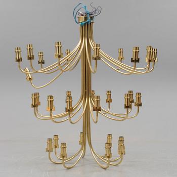 A Hans-Agne Jakobsson brass ceiling lamp, 1970's.