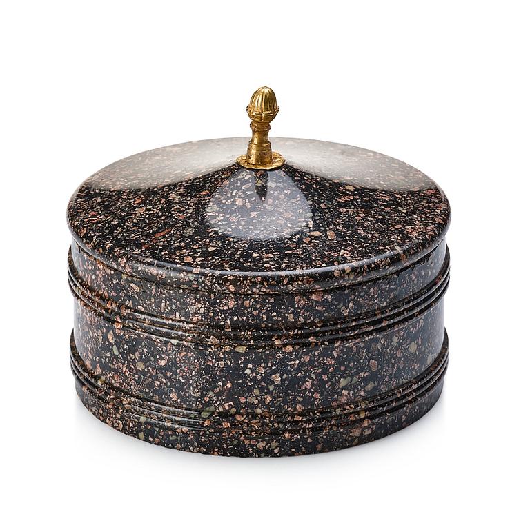 Smörask med lock, Älvdalen, 1800-talets början, Empire.