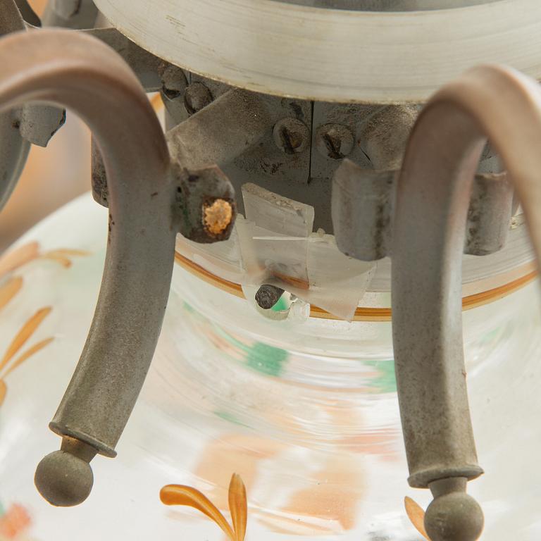 Paavo Tynell, A 1940s '1752/8' chandelier, for Taito and Kauklahden Lasitehdas. Finland.