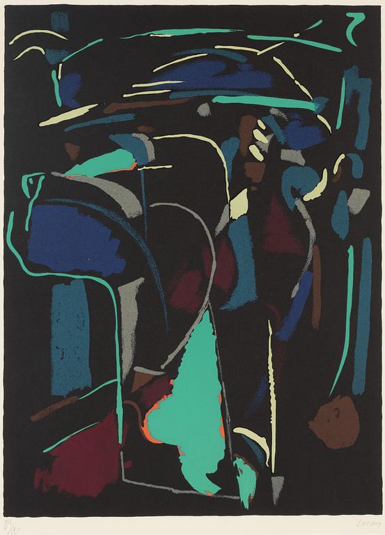 André Lanskoy, lithograph in colours signed and numbered 84/120.
