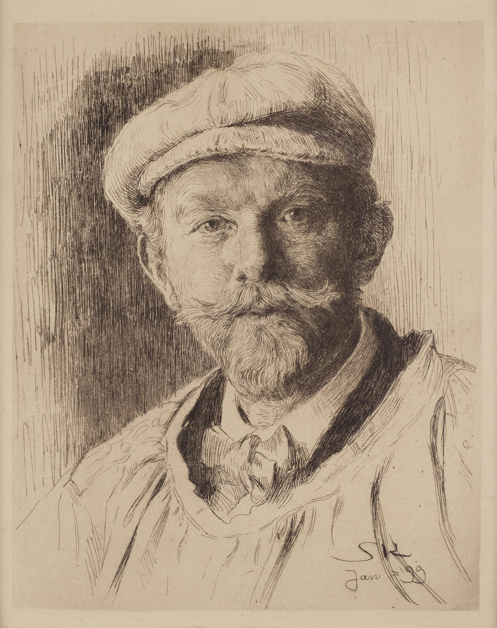 Peder Severin Kröyer, Självporträtt.