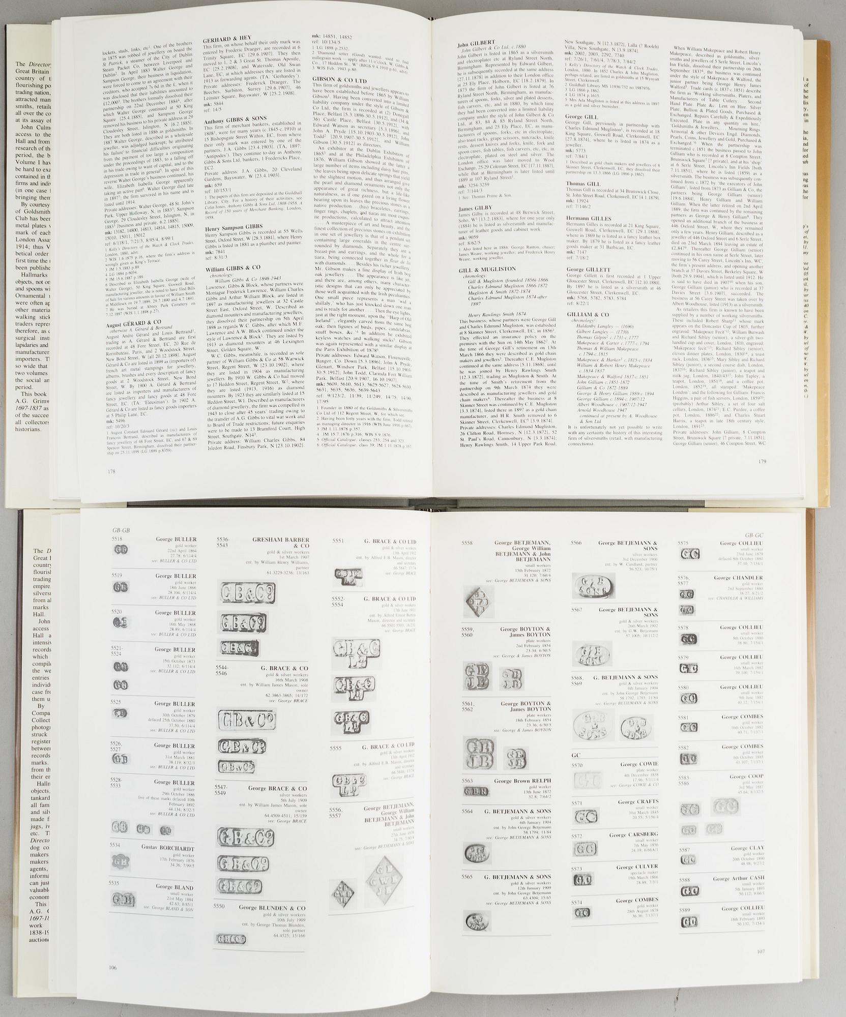 BOOKS, 5 vol. About gold and silver.