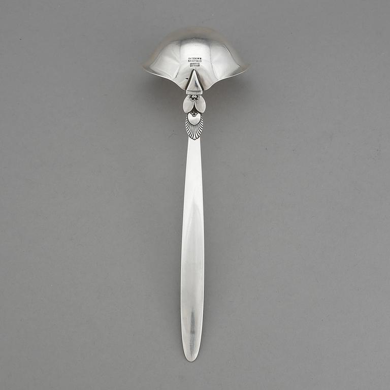SÅSSLEV, silver, "Kaktus", Georg Jensen, 1900-talets andra hälft. Vikt ca 68 gram.