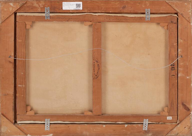 OKÄND KONSTNÄR, olja på duk, ej signerad, omkring 1900.