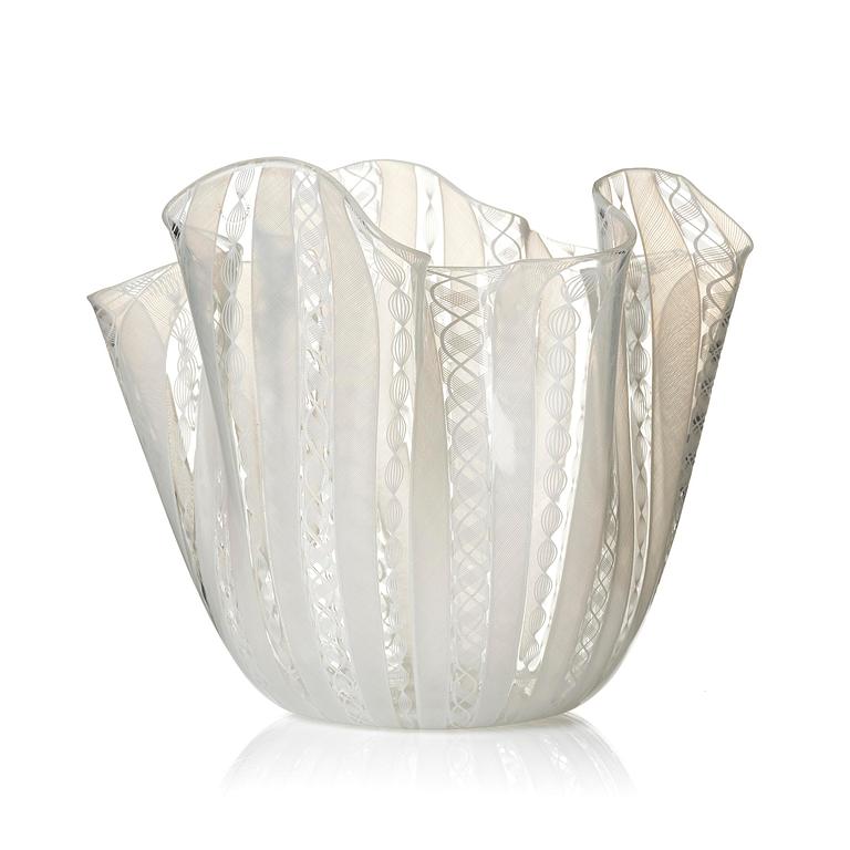 Paolo Venini & Fulvio Bianconi, A 'Fazzoletto' glass vase, Murano Italia.